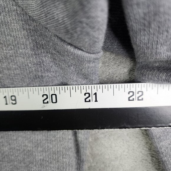 Mens Gray Adidas Pullover Sweatshirt Long Sleeve 1/2 Zip Mock Neck Size L - Picture 12 of 14